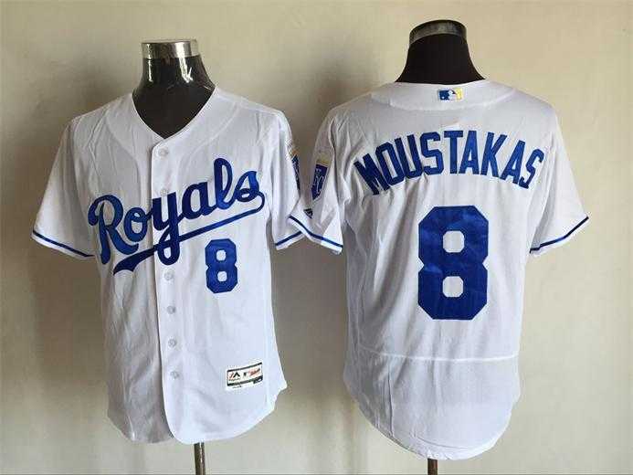 Kansas City Royals #8 Mike Moustakas White 2016 Flexbase Collection Stitched Jersey,We sell and wholesale Kansas City Royals #8 Mike Moustakas White 2016 Flexbase Collection Stitched Jersey on line form chian!